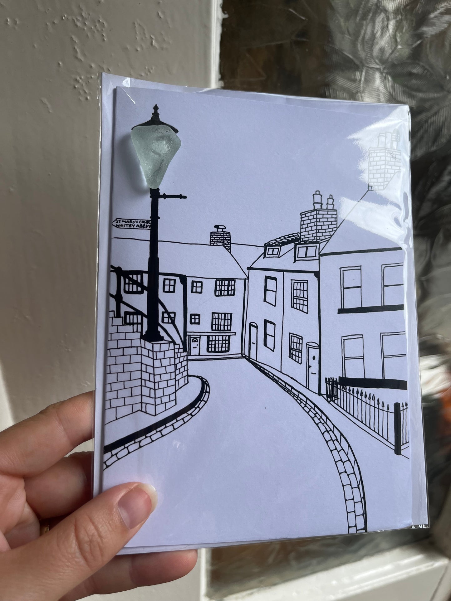 Whitby Sea Glass Henrietta Street Card