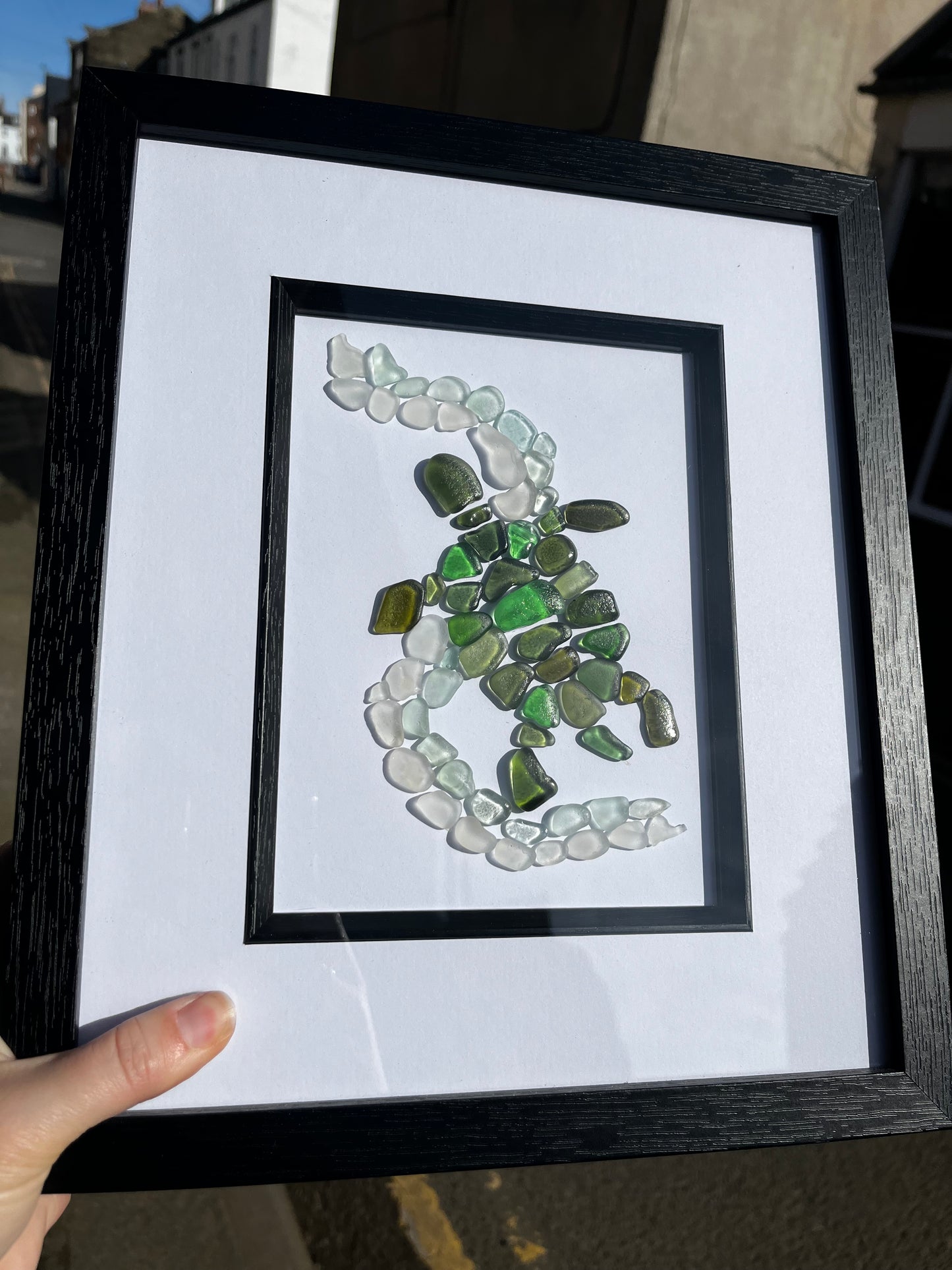 Whitby Sea Glass Turtle in the Current